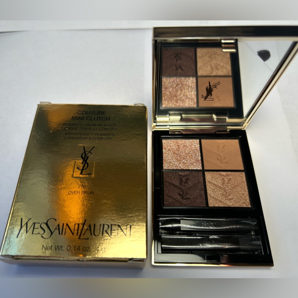 NWT🌷YSL Couture Mini Clutch Eyeshadow Palette in “Over Brun”